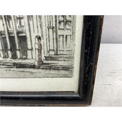 English School (Early 20th century): Watling Street - London, drypoint etching unsigned 20cm x 26cm