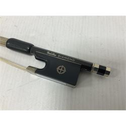 CodaBow Diamond carbon fibre violin bow with Nickel plated fittings