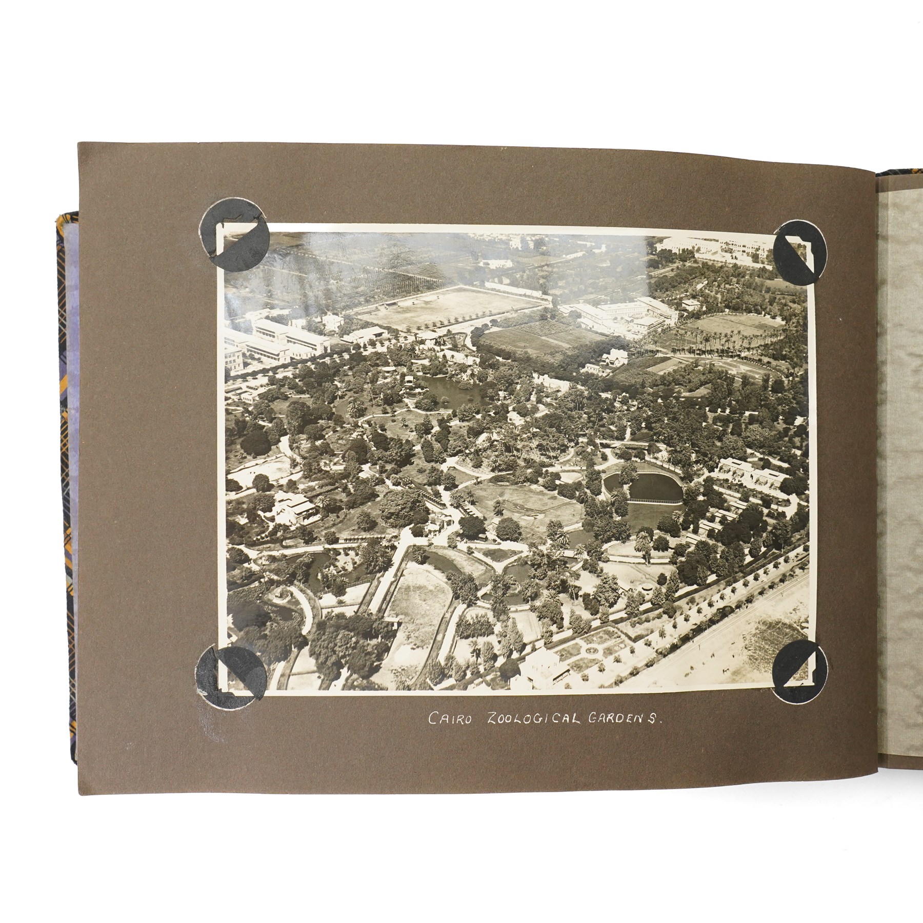 Photograph album and contents of 1920s photographs in Africa including Alan Cobham's African Air Route aircraft, Imperial Airways flight near Gaza, Bombing Squadron, Khartoum, various other aircraft in the Sudan, local views etc