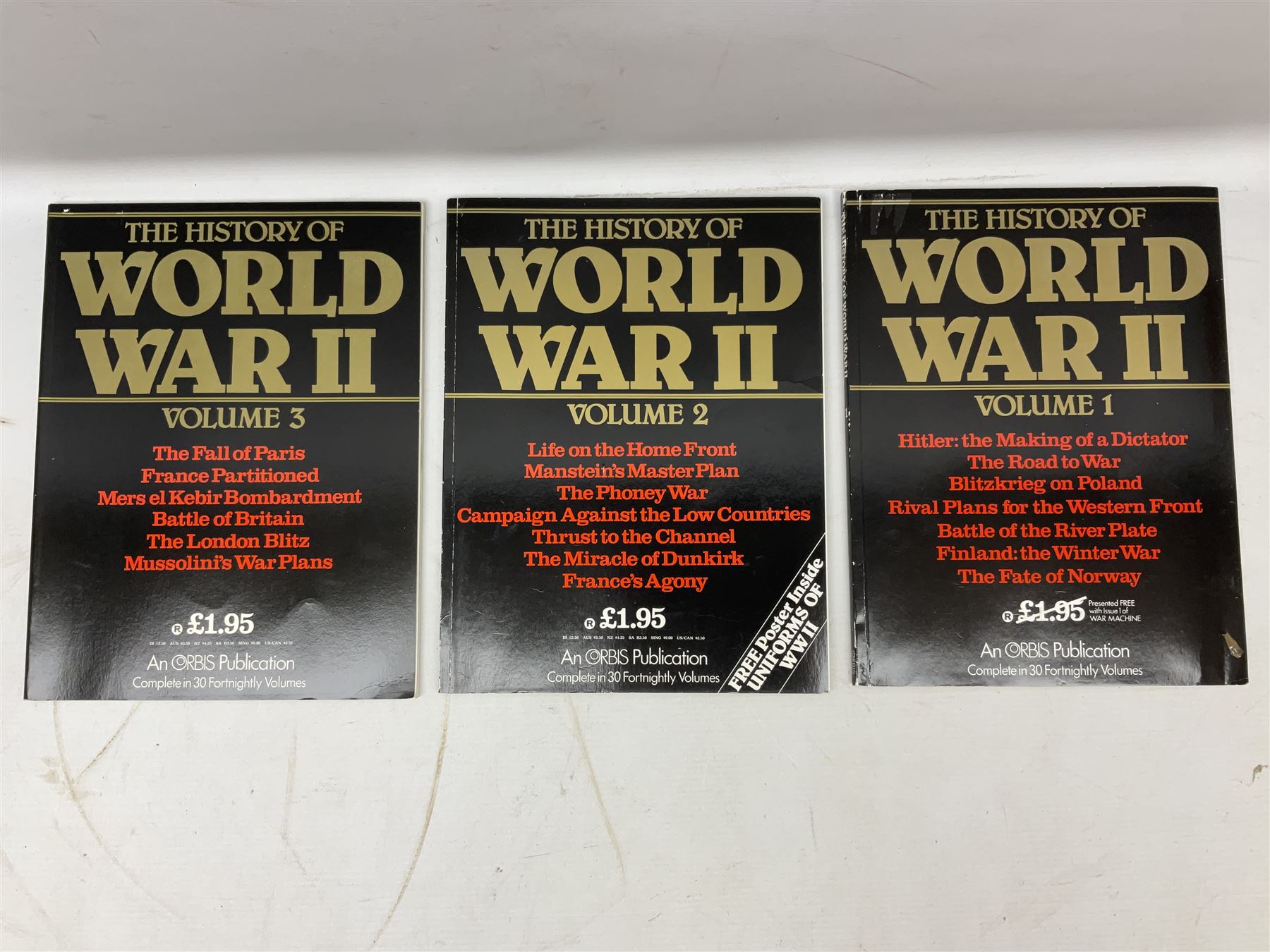 Three boxes of books, periodicals and DVDs of military interest with particular emphasis on WW2 including The History of World War Two in thirty original parts by Orbis, The D-Day Experience by Richard Holmes, The World War Two Databook, The World at War, Special Forces etc