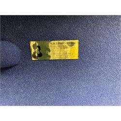 1920s continental large viola with 42cm two-piece maple back and ribs and wide grain sprucewood top with guarnerie sound holes, bears label 'Werner Alajos Budapest', overall length 69cm; in modern carrying case