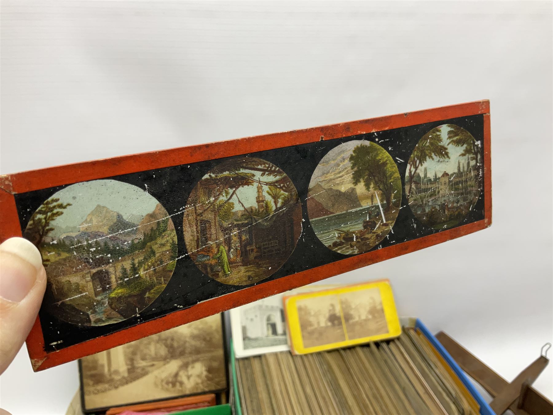 Collection of Victorian and later stereoscopic views, including local Scarborough scenes and mountaineering scenes, together with seven stereoscope viewers, including one viewer and some views by Underwood & Underwood