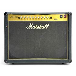 Marshall JCM 900 Model 4102 100W Hi Gain Dual Reverb guitar amplifier with Marshall pedal, amp H50cm