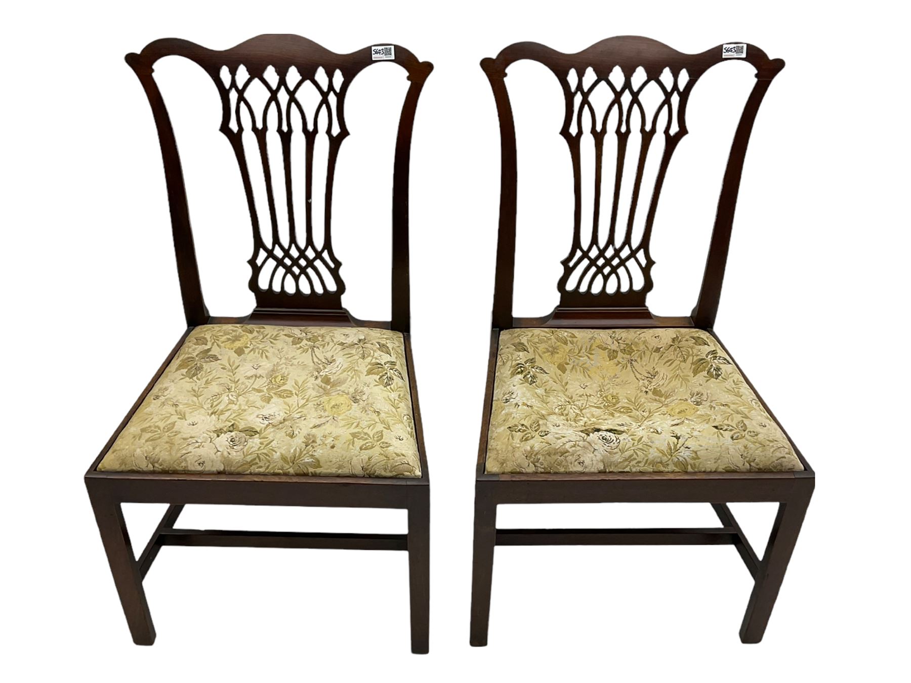 Parker Knoll wing back upholstered armchair, and two 19th century