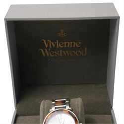 Vivienne Westwood ladies quartz orb wristwatch, on stainless steel strap, boxed