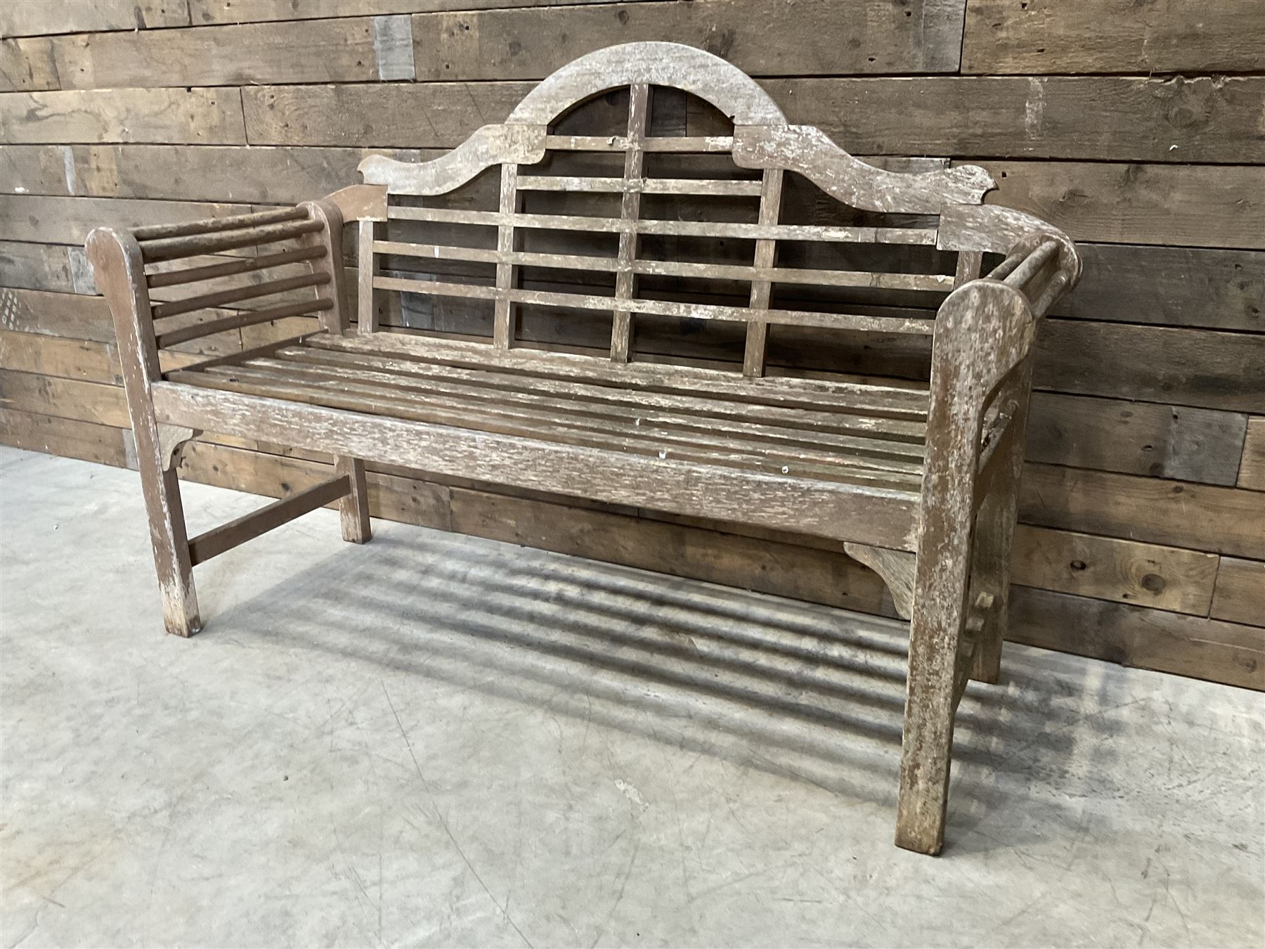  Lutyens design teak garden bench