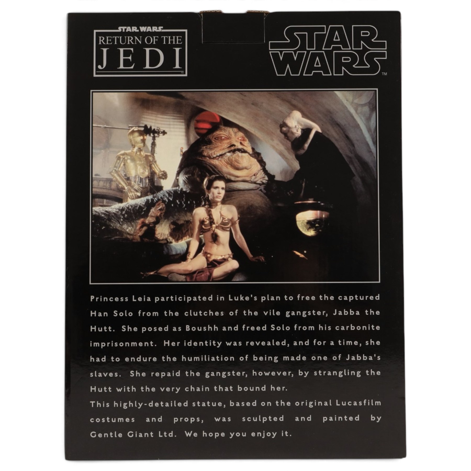 Limited edition Gentle Giant Star Wars Princess Leia as Jabba's Slave, limited edition no. 1066/5500 boxed with certificate of authenticity