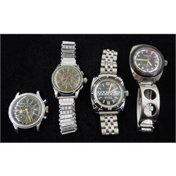 Timex 25 Metres wristwatch with chequere