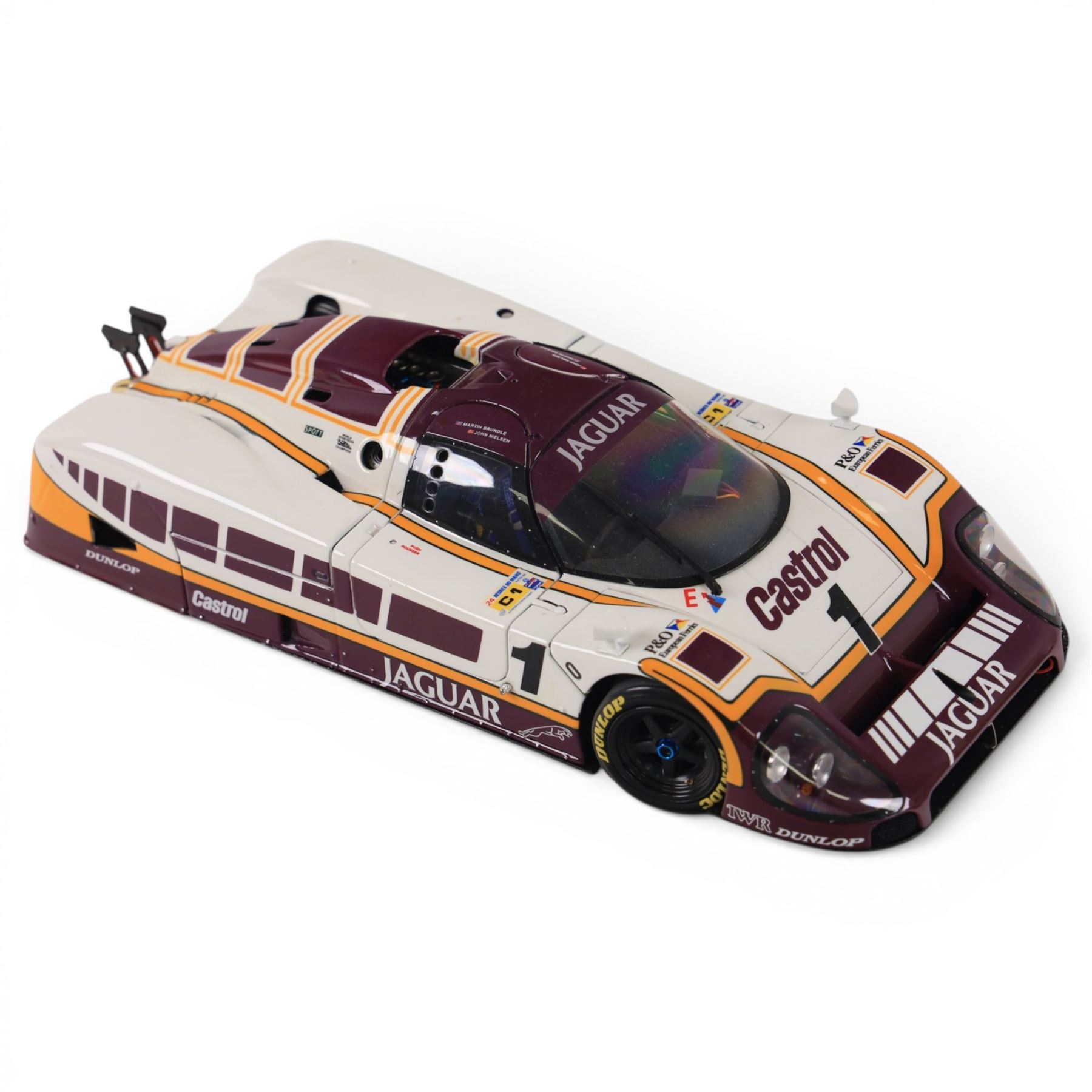 Motorbox Exoto 1988 Jaguar XJR-9LM #1 Le Mans 24 Hours car driven by Martin Brundle/John Nielsen, boxed