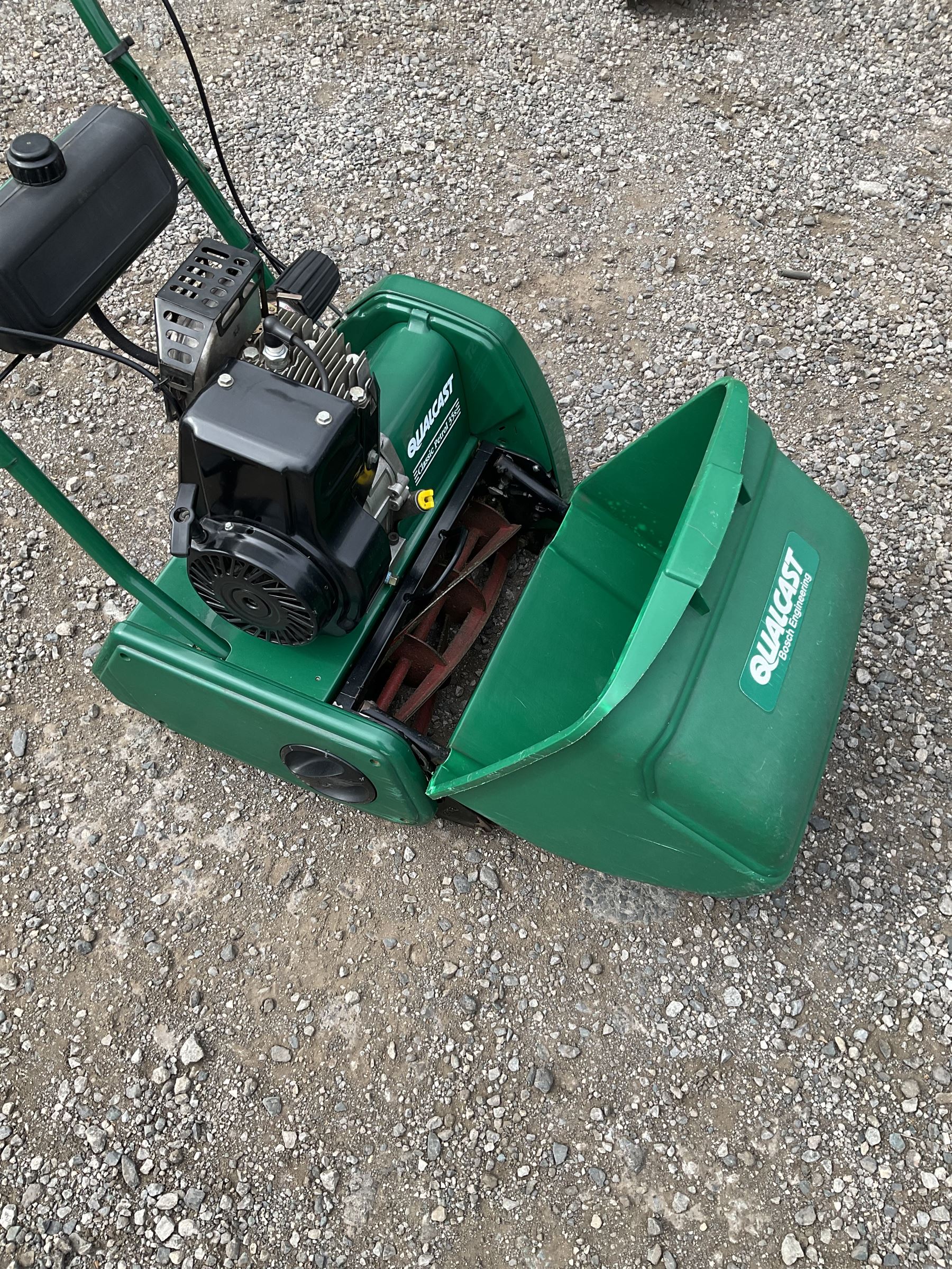 Qualcast classic 35s petrol cylinder lawnmower - THIS LOT IS TO BE COLLECTED BY APPOINTMENT FROM DUGGLEBY STORAGE, GREAT HILL, EASTFIELD, SCARBOROUGH, YO11 3TX
