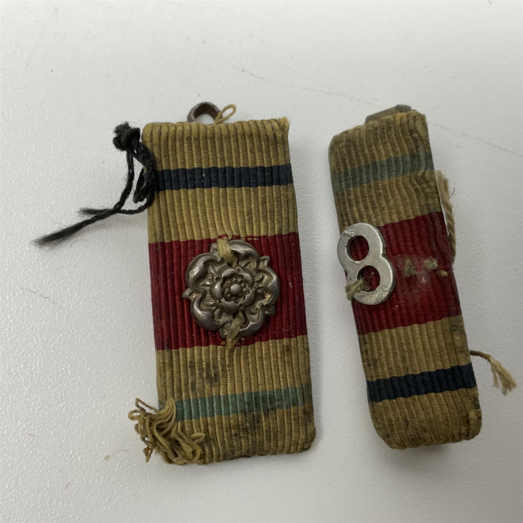 Eleven WW2 medals comprising three 1939-1945 war medals, two Defence medals, three 1939-1945 Stars, Atlantic Star, Africa Star and Italy Star; miniature QEII Naval LS & GC medal; all with ribbons; and WW2 postumous medal slip to Flight Sergeant L.N. Clark