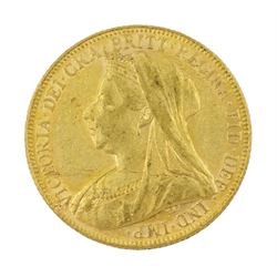 Queen Victoria 1901 gold full sovereign coin, Perth mint