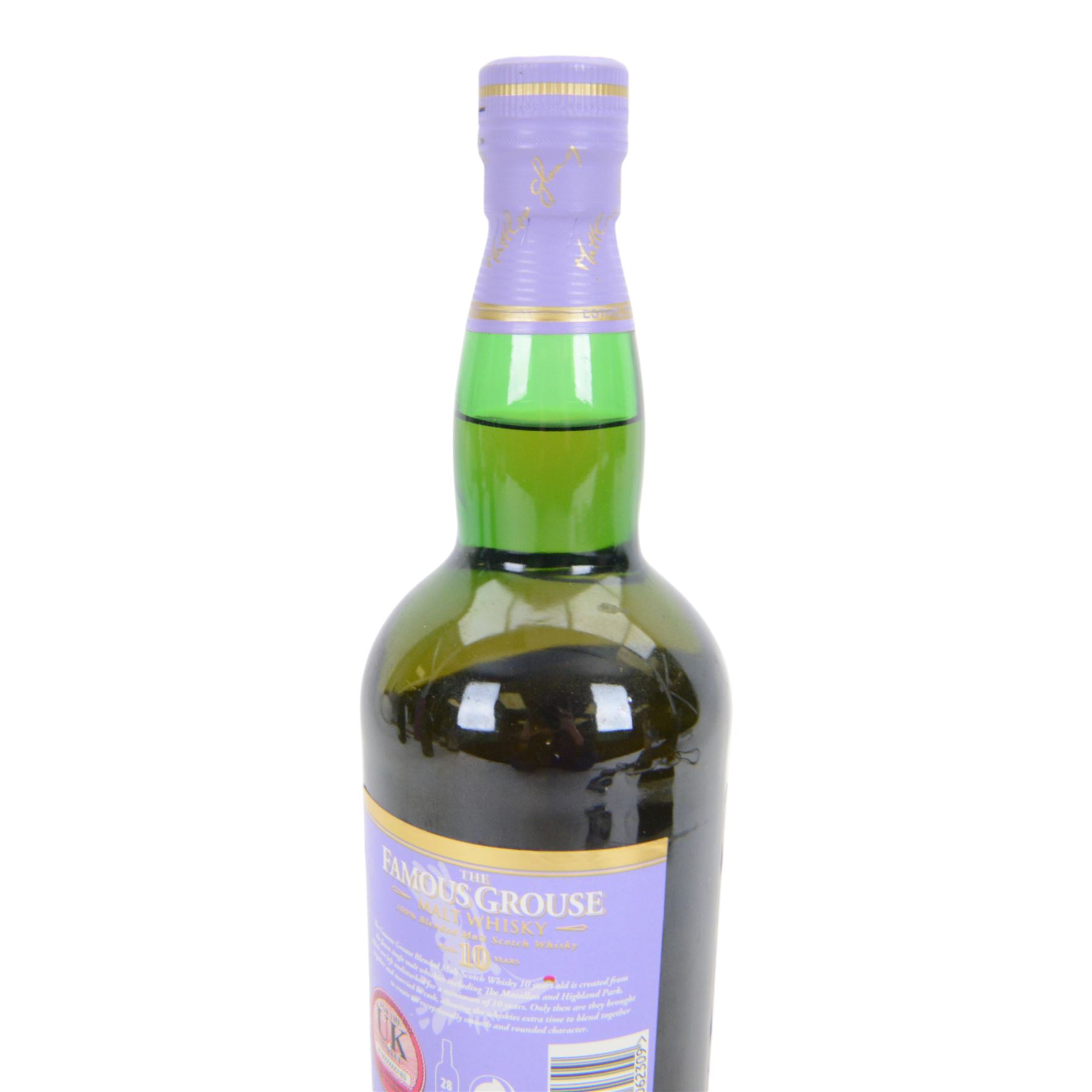 The Famous Grouse, 10 year old, Blended malt whisky, 700ml, 40% vol 