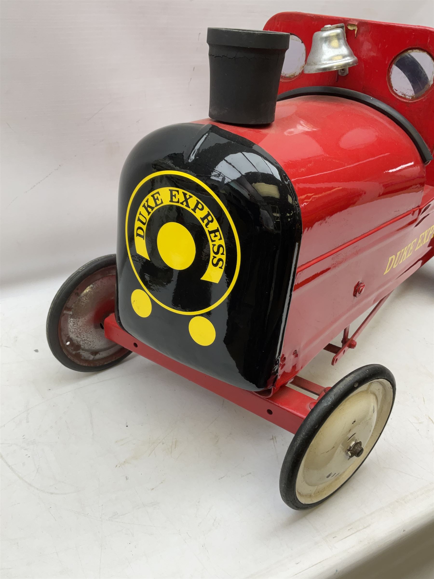 Mid 20th century 'The Duke Express’ child’s pedal car, the steel body