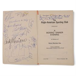 1965 Anglo-American Sporting Club 'A Boxing-Dinner Evening in Honor of Rocky Marciano Esq....