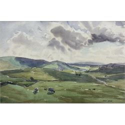 Angus Rands (British 1922-1985): Yorkshire Dales, watercolour signed 36cm x 54cm 