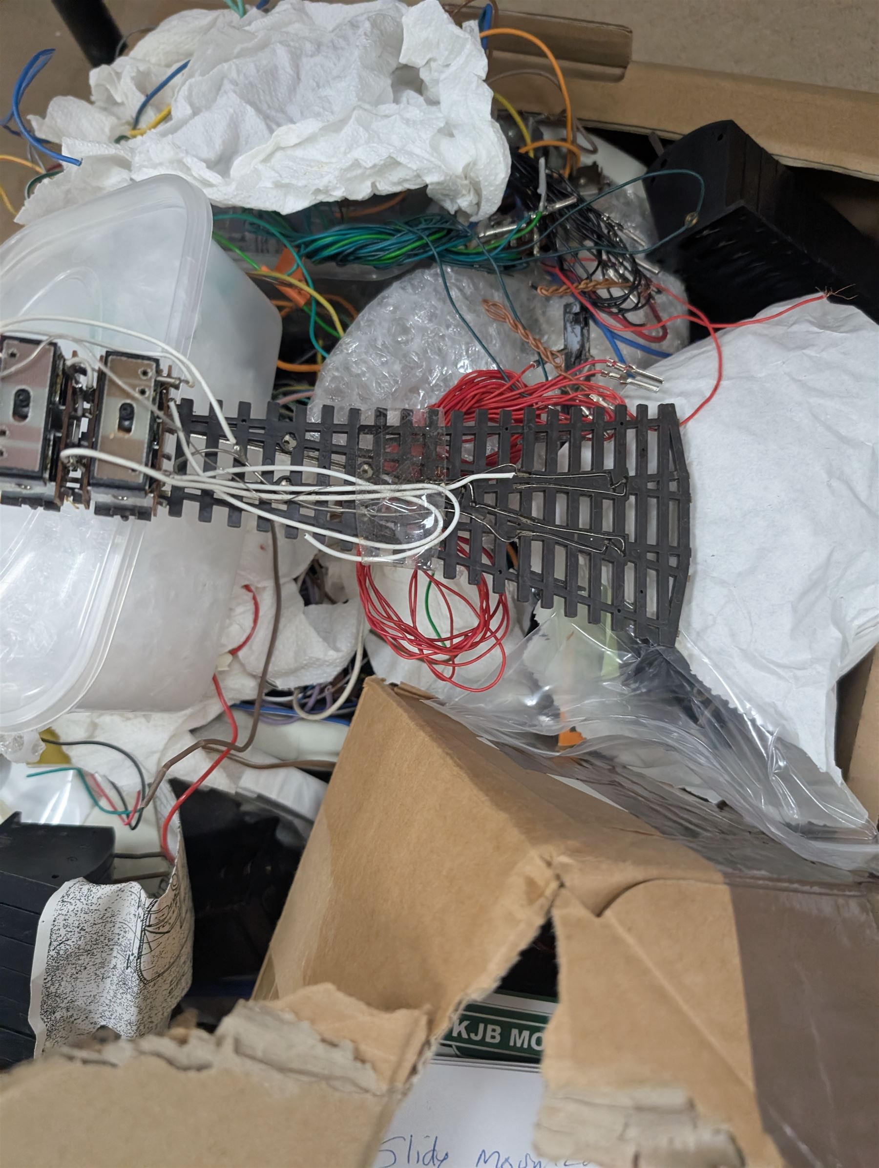 Collection of model railway control units, accessories and tools, including Lenz Digital Plus LZV100 with remote, H and M Electran Transistorised Power Unit, H and M Duette twin supply unit, motors, points, paints, Antex Soldering System, Flockit, etc, in three boxes