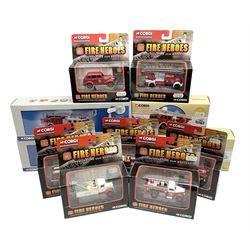 Corgi - eleven fire-fighting vehicles co
