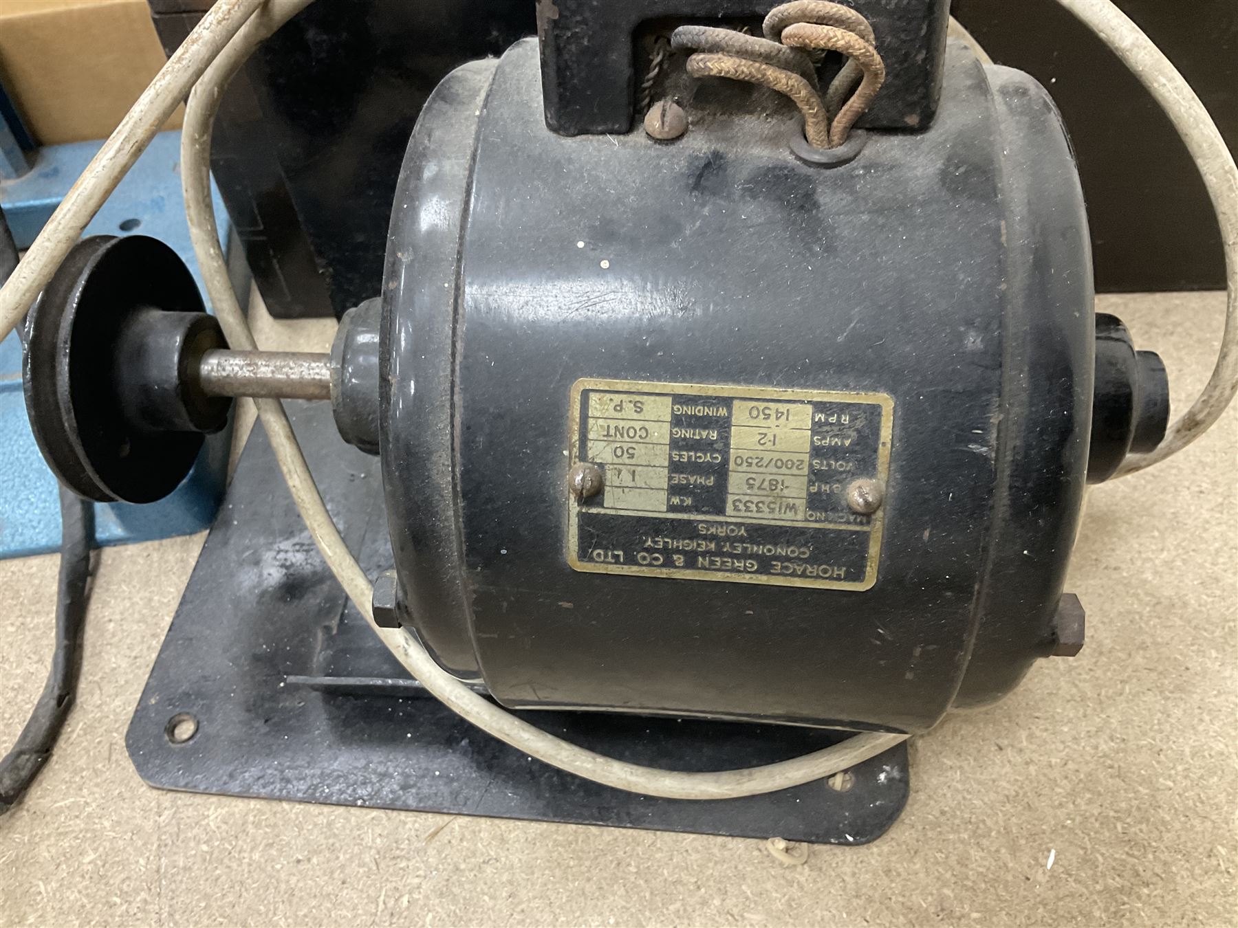 Six shelved cabinets for displaying ‘00’ gauge locomotives comprising plain plywood and white painted examples with track applied to various shelves, largest H63cm, W107cm, D27cm; Collection of tools for building model locomotives to include Weller PU-2D Soldering Pencil and Standard Tip Soldering Iron 20W/230V, Humbrol Modellers Airbrush, Power Supply Units and two wooden chests one of which housing a collection of tools including tweezers, scalping tools, wrenches etc 