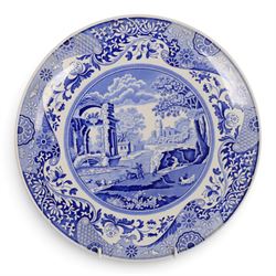 Spode Italian pattern dinnerware, including oil pot, two serving dishes, jug etc