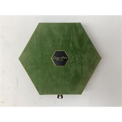 James Peters Worcester cased hexagonal ceramic jigsaw puzzle