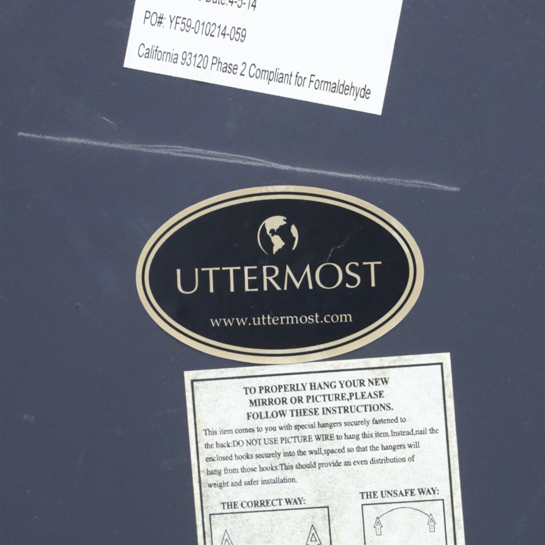 Uttermost - Circular wall mirror, with zebrawood veneer surround