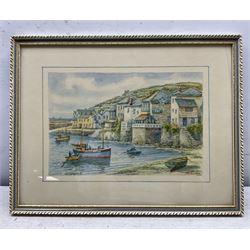 Thomas Herbert Victor (British 1894-1980): 'Mousehole', set of three watercolours signed and individually titled 18cm x 26cm (3)