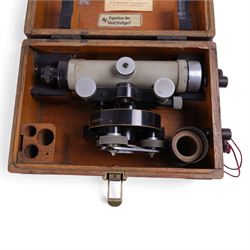Carl Zeiss Jena theodolite no. 46339, Astro Compass MKII, stereoscopic viewer and glass slides
