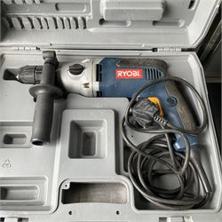 Ryobi electric drill, DeWalt battery drill and draper air nailer kit  - THIS LOT IS TO BE COLLECTED BY APPOINTMENT FROM DUGGLEBY STORAGE, GREAT HILL, EASTFIELD, SCARBOROUGH, YO11 3TX