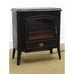  Berry 2900 coal effect stove heater, black finish, W54cm, H60cm  