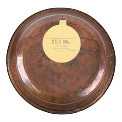 Collection of metalware including two metal chargers, three tier tiffin box etc