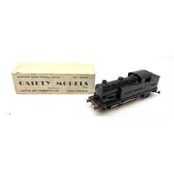 Gaiety '00' gauge - electric 0-6-2 Pannier Tank locomotive, cast British Railways No.46917, boxed; another lacking motor; a similar model with decals rather than cast details; an 0-6-0 Tank locomotive; power tender and another; all unboxed; together with a Keyser K-Kits Southern Railway 0-6-0 Q.I. locomotive and tender, constructed and in original box (7)