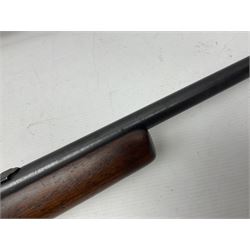 Winchester Model 74 .22 Short semi-automatic single shot rifle, the 61cm(24