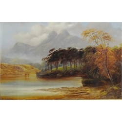  William James Smith Crampton (British 1855-1935): 'Rydale Water' and 'The Low Wood Windermere', two oils on board signed, titled verso 29cm x 45cm (2)  