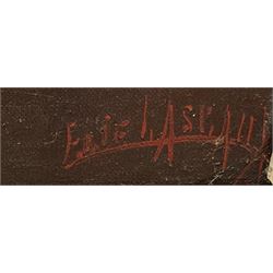 Eli Lascaux (French 1888-1969): 'Figues Fleurs', oil on canvas signed, titled signed and dated '54 verso 45cm x 53cm
Provenance: Galerie Louise Leiris, Paris (Photo No.53188) label verso