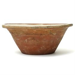 Victorian terracotta pancheon bowl, H14cm 