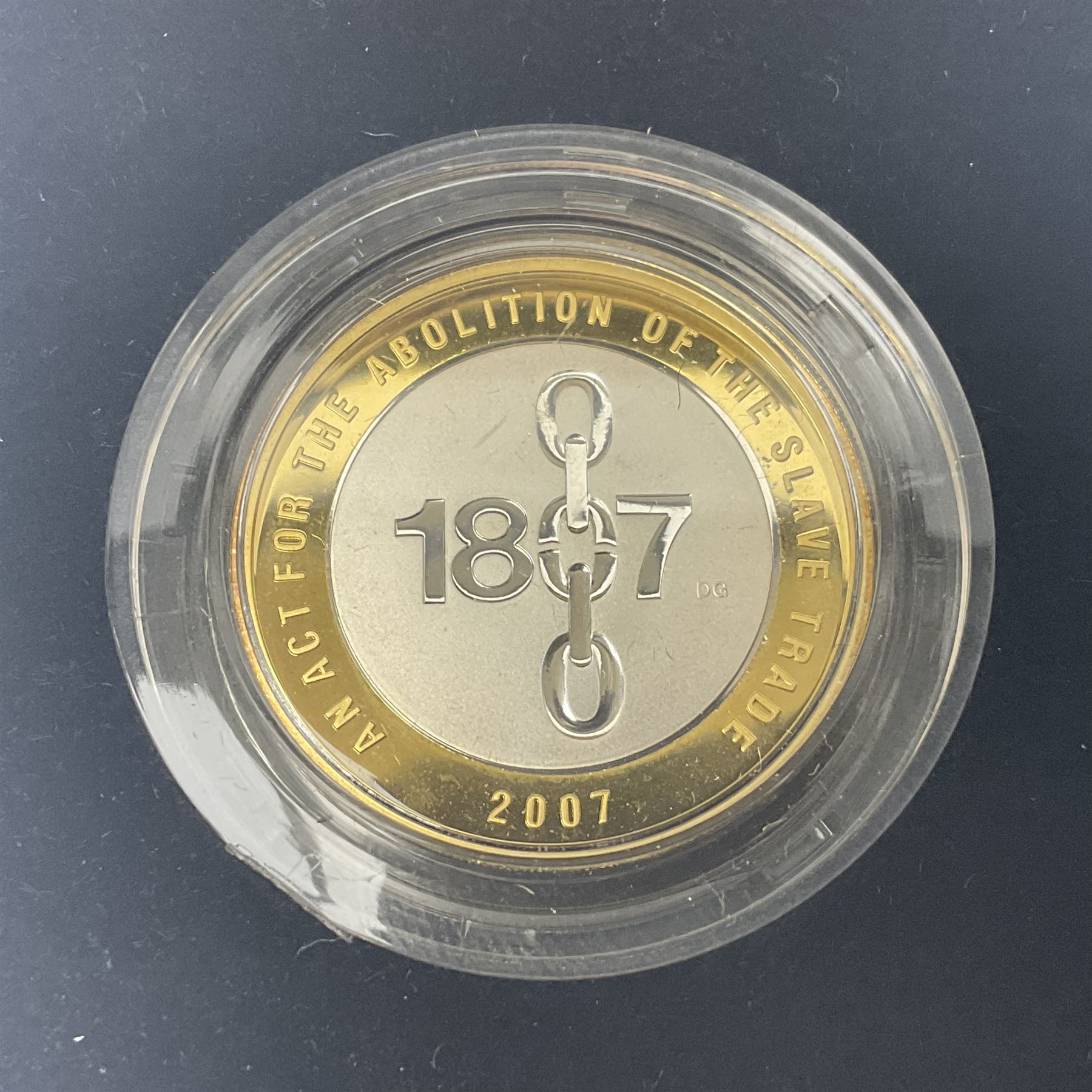 The Royal Mint United Kingdom 2007 'Abolition of the Slave Trade' silver proof piedfort two pound coin, cased with certificate