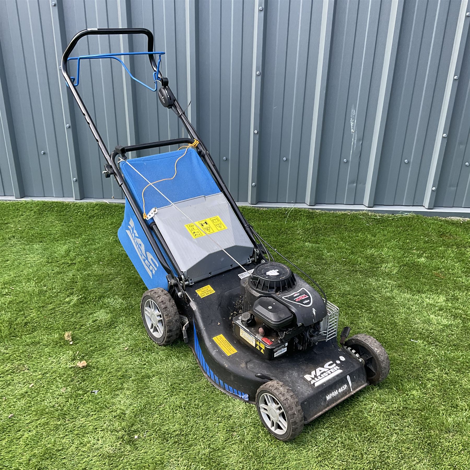 Mcallister petrol lawnmower outlet