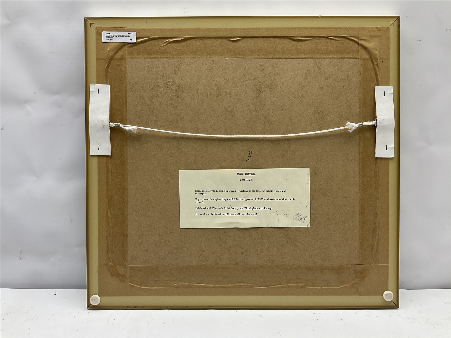 John Boyce (British 1938-): Yachts in the Harbour at Low Tide, oil on board unsigned 19cm x 24cm