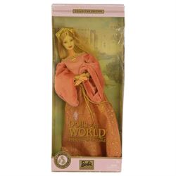 Five Mattel Dolls of the World Collector's Edition Barbie Dolls, including Princess of China, Princess of Japan, Princess of England, Princess of Ireland and Festivals of the World Irish Dance edition, all boxed