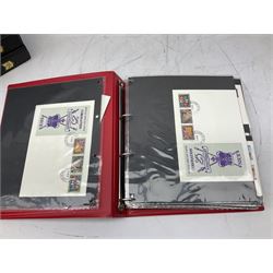 Mostly first day covers, including Antigua 'Royal Wedding 29th July 1981', British Virgin Islands '25th Anniversary of the Coronation 1953', various Silver Jubilee 1977 stamp covers etc, housed in eight folders