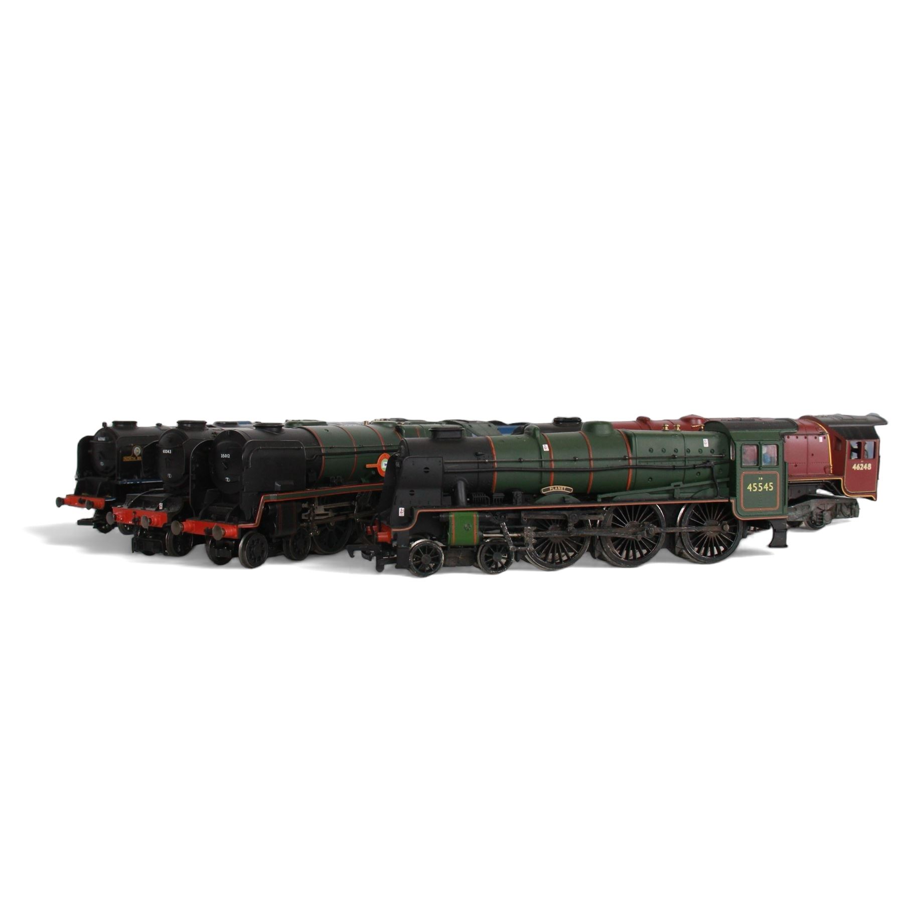 Twelve '00' gauge steam locomotives and tenders, by various makers including Bachmann, Mainline and Hornby etc, all unboxed
