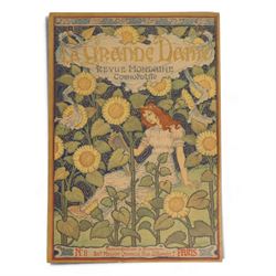 Eugène Grasset (Swiss 1845-1917): 'La Grande Dame', colour lithograph with gold ink and em...