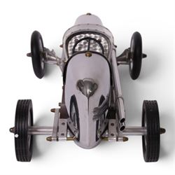Authentic Models Bantam Midget model car, in chrome, L48cm, H19cm