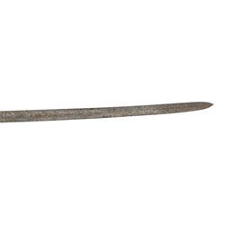 Victorian Rifle Regiment officer's sword,  1827 pattern, with 78cm steel blade, wirebound fishskin grip, overall L92cm