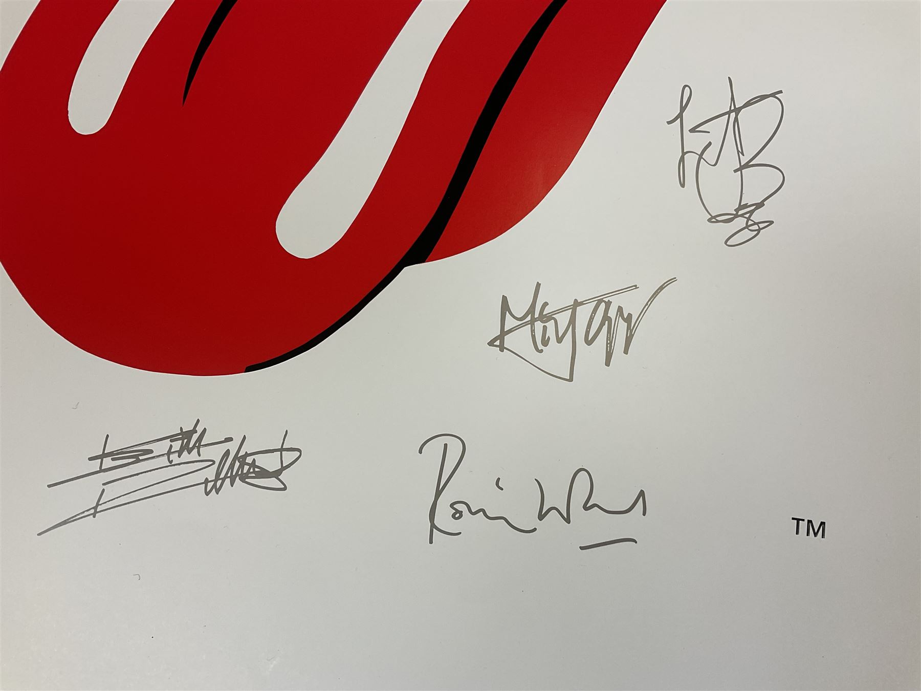Rolling Stones - two limited edition 1994 Musicon International posters depicting the iconic John Pasche lips and tongue Stones logo surrounded by printed signatures, nos.2148/2500 and 2332/2500 with certificates 67 x 57cm, unframed