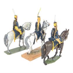 Holgar Eriksson three Napoleonic Swedish Hussars H9cm