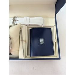 Accurist England Football chronograph alarm wristwatch, boxed