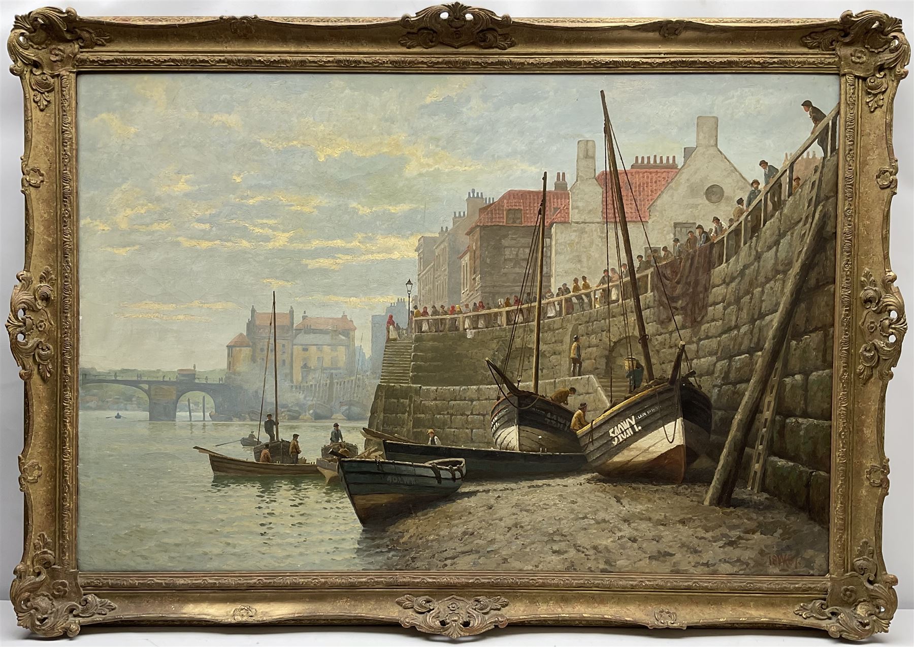 William Henderson of Whitby (British 18441904) Crowds Gather at