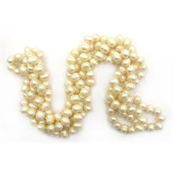  Long freshwater pearl necklace, 170cm  